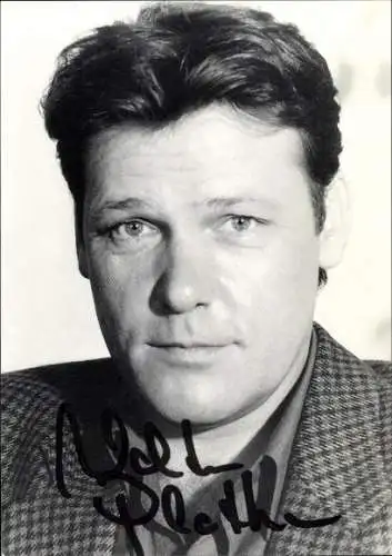 Ak Schauspieler Walter Plathe, Portrait, Autogramm