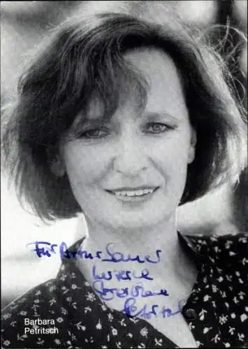 Ak Schauspielerin Barbara Petritsch, Portrait, Autogramm