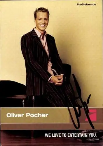 Ak Schauspieler Oliver Pocher, Portrait, Autogramm