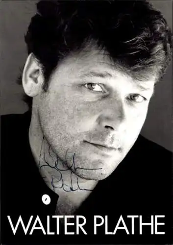 Ak Schauspieler Walter Plathe, Portrait, Autogramm