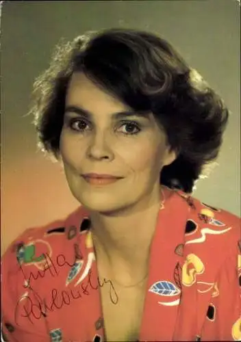 Ak Moderatorin Jutta Pawlowsky, Portrait, Autogramm