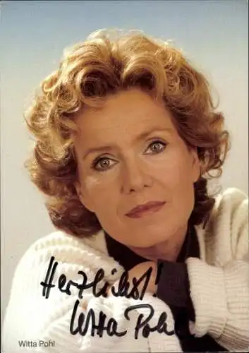 Ak Schauspielerin Witta Pohl, Portrait, Autogramm