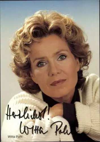 Ak Schauspielerin Witta Pohl, Portrait, Autogramm