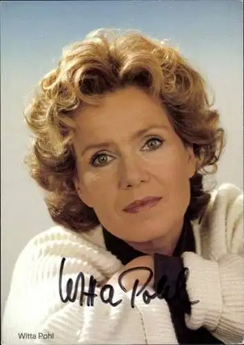 Ak Schauspielerin Witta Pohl, Portrait, Autogramm