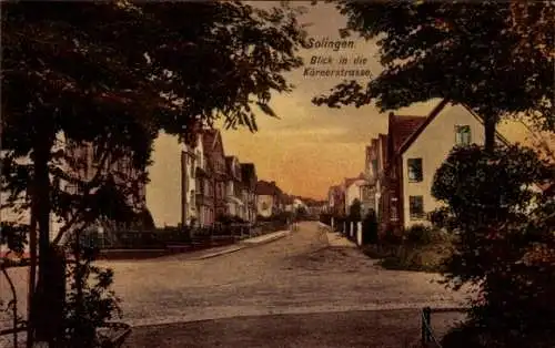 Ak Solingen in Nordrhein Westfalen, Blick in die Körnerstraße