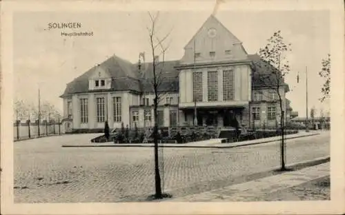 Ak Solingen, Hauptbahnhof, Eingang, Platz