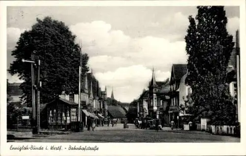 Ak Ennigloh Bünde in Westfalen, Bahnhofstraße