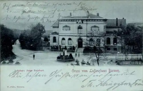 Mondschein Ak Barmen Wuppertal, Luftkurhaus