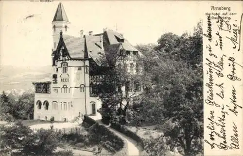 Ak Arnsberg im Sauerland Westfalen, Kurhotel auf dem Klosterberg