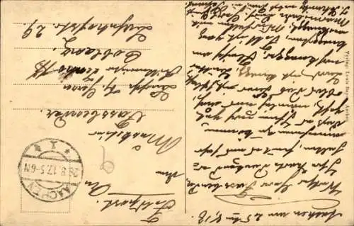 Passepartout Ak Aachen, Rathaus, Vorder- und Rückansicht