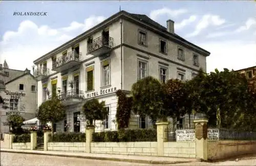 Ak Rolandseck Remagen am Rhein, Hotel Decker, Düsseldorfer Hof