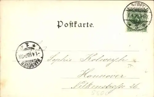Ak Elberfeld Wuppertal, Victoriaplatz, Weyerbuschturm
