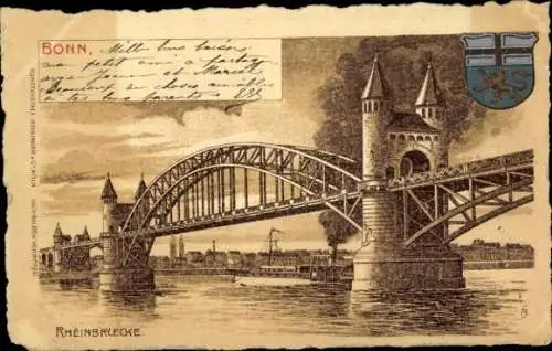 Wappen Litho Bonn in Nordrhein Westfalen, Rheinbrücke