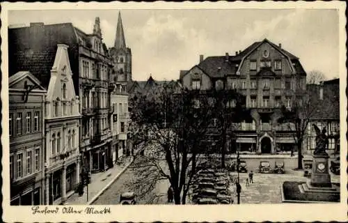 Ak Herford in Westfalen, Alter Markt, Denkmal