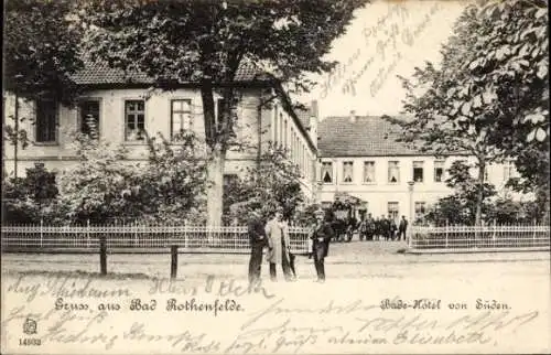 Ak Bad Rothenfelde am Teutoburger Wald, Badehotel von Süden