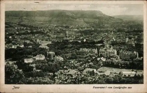 Ak Jena in Thüringen, Panorama vom Landgrafen aus