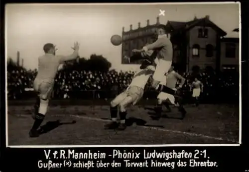 Foto Fußballspiel VfR Mannheim gegen Phönix Ludwigshafen, 2:1, Gußner, Torwart