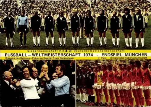 Ak Fußball Weltmeisterschaft 1974, Endspiel München, Deutsche Nationalmannschaft, Beckenbauer