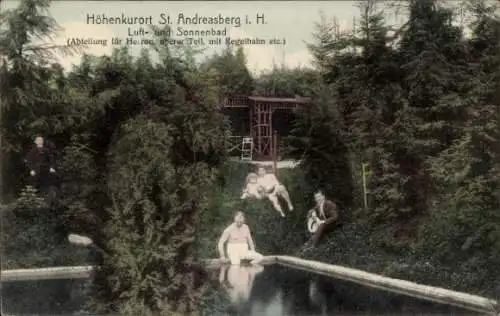 Ak Sankt Andreasberg Braunlage im Oberharz, Luft- und Sonnenbad