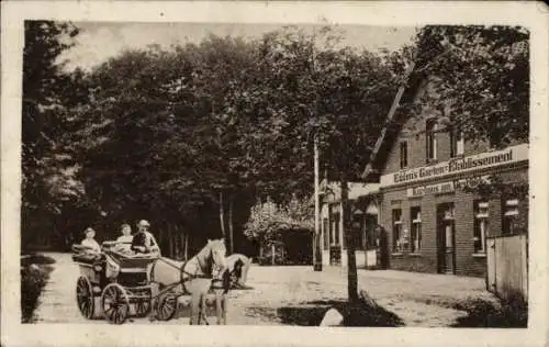 Ak Varel in Oldenburg Jadebusen, Eggen's-Kurhaus, Urwald