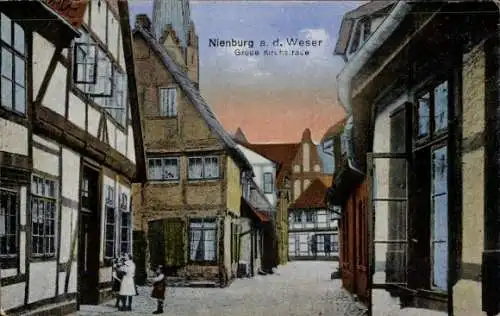 Ak Nienburg an der Weser, Große Kirchstraße