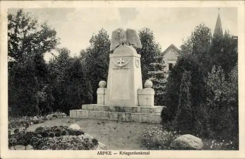 Ak Arpke Lehrte in Niedersachsen, Kriegerdenkmal