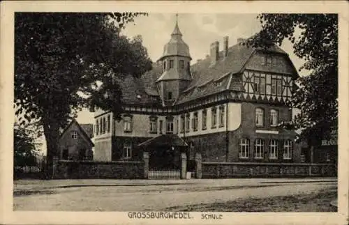 Ak Großburgwedel Burgwedel in Niedersachsen, Schule