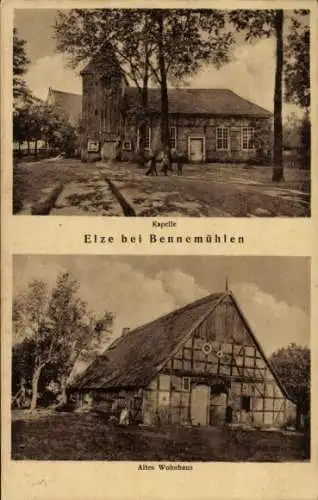 Ak Elze Wedemark in Niedersachsen, Kapelle, Altes Wohnhaus