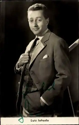 Ak Schauspieler Lutz Jahoda, Portrait, Autogramm