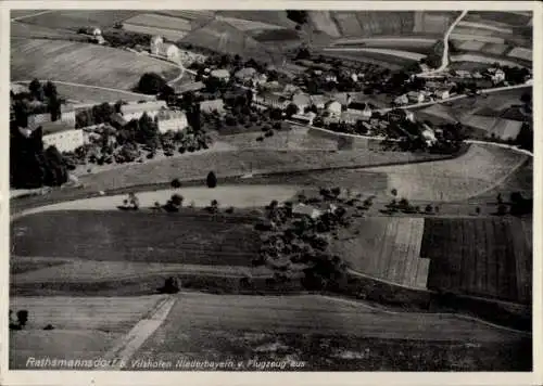 Ak Rathsmannsdorf Windorf in Niederbayern, Fliegeraufnahme