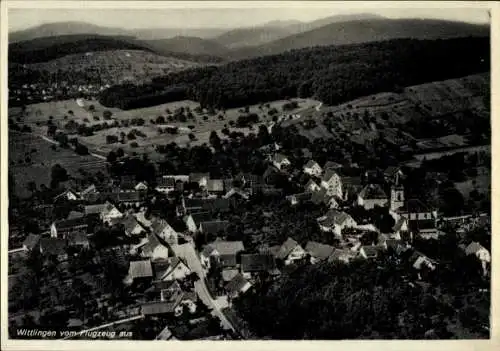 Ak Wittlingen Bad Urach in Württemberg, Fliegeraufnahme