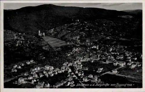 Ak Schriesheim an der Bergstraße, Fliegeraufnahme