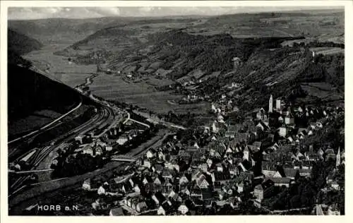 Ak Horb am Neckar, Fliegeraufnahme