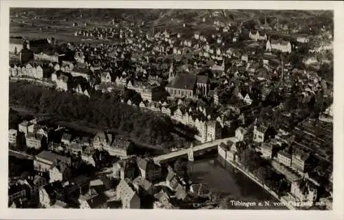 Ak Tübingen am Neckar, Fliegeraufnahme