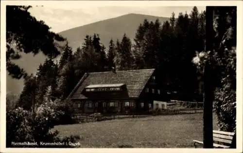 Ak Karpacz Krummhübel im Riesengebirge Schlesien, Heimathäusel