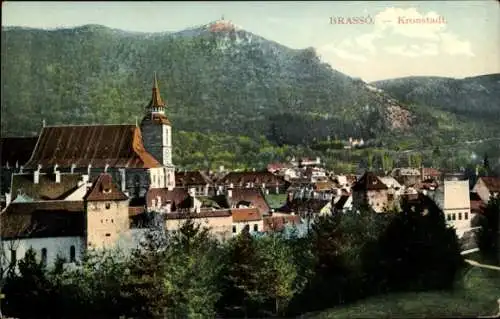 Ak Brașov Brassó Kronstadt Rumänien, Gesamtansicht