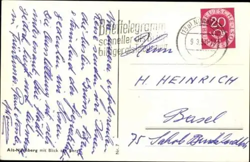 Ak Nürnberg in Mittelfranken, Burg, Fachwerkhäuser