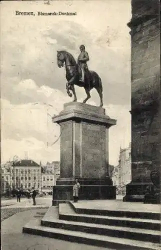 Ak Hansestadt Bremen, Bismarck-Denkmal