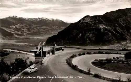 Ak Wiesing Tirol, Rasthaus Kanzelkehre, Neue Achenseestraße