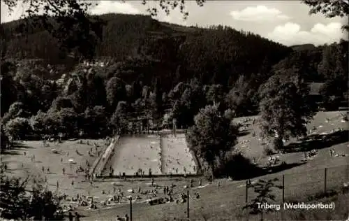 Ak Triberg im Schwarzwald, Waldsportbad