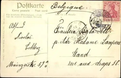 Ak Koblenz am Rhein, Kaiser Wilhelm Ring