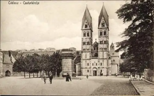 Ak Koblenz am Rhein, Castorkirche