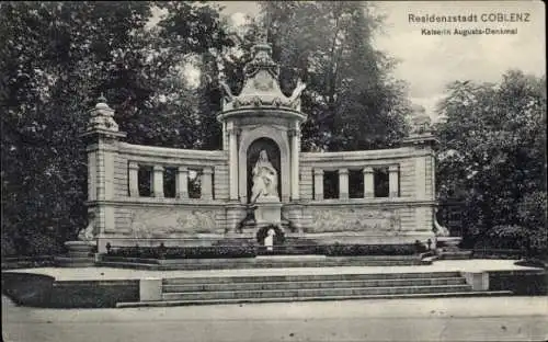 Ak Koblenz am Rhein, Kaiserin Augusta-Denkmal