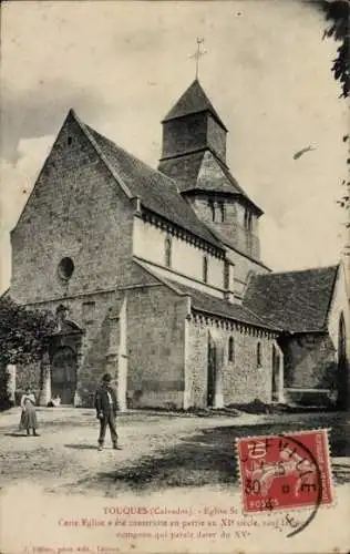 Ak Touques Calvados, Kirche