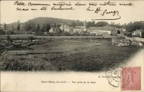 Ak Saint Rémy lès Chevreuse Yvelines, Vue prise de la Gare