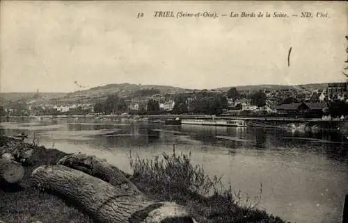 Ak Triel sur Seine Yvelines, Ufer