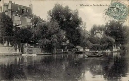 Ak Villennes sur Seine Medan Yvelines, Bords de la Seine