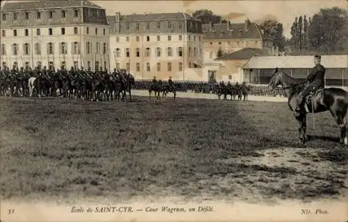 Ak Saint Cyr l’Ecole Yvelines, Cour Wagram