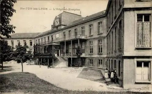 Ak Sainte Foy les Lyon Rhône, L'Hopital Hospice