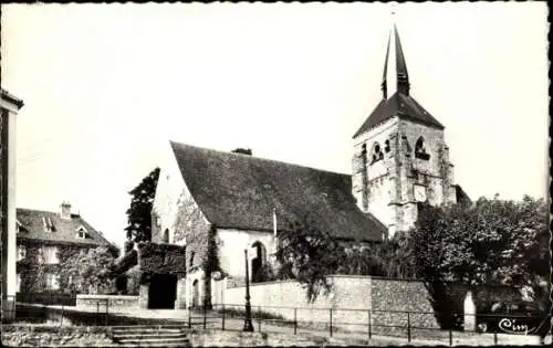 Ak Jouy sur Morin Seine et Marne, Kirche